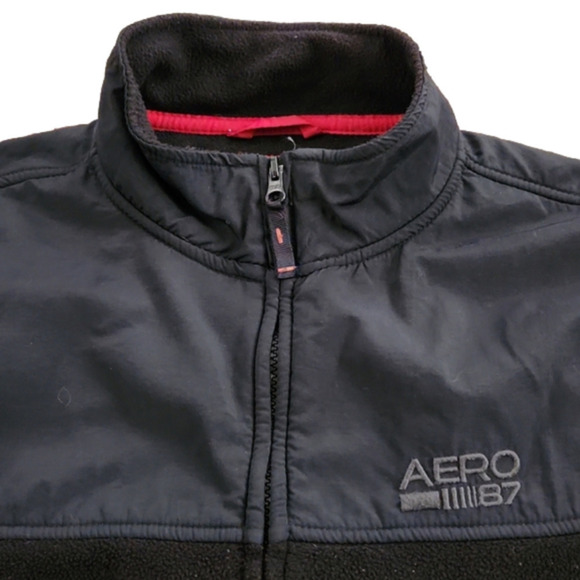 Aeropostale Black Fleece Winter Coat - Picture 2 of 10